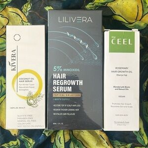 Brand New Lot of Hair Growth Serums Coconut Oil Rosemary Nourishing Revitalize